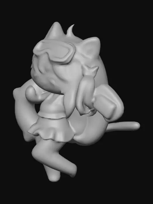 3D model for Summertime Joyful Kitty