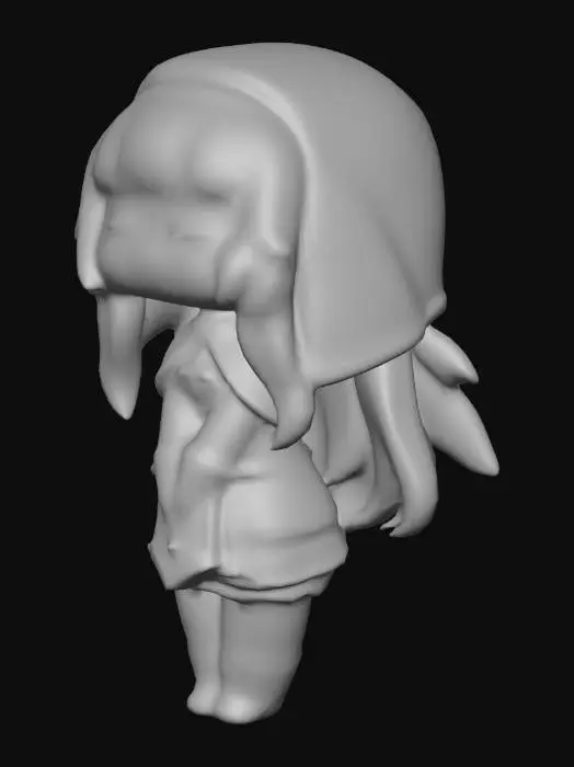 3D model for Chibi Warrior Nun