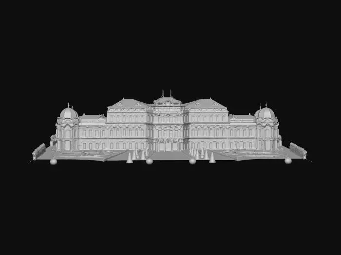 3D model for Belvedere Palace Vienna