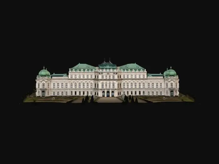 3D model for Belvedere Palace Vienna
