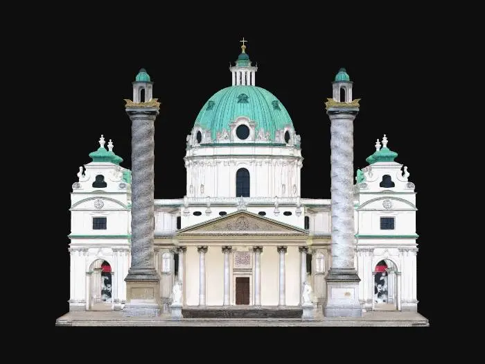 3D model for Karlskirche, Vienna