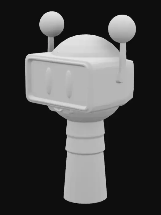 3D model for Friendly Robot Icon
