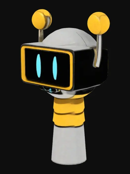 3D model for Friendly Robot Icon