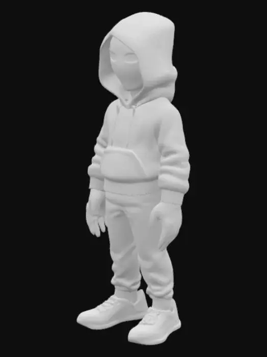 3D model for Hooded Enigma