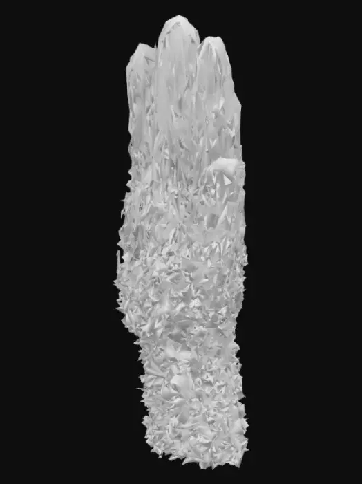 3D model for a grass hand with only 2000 triangles