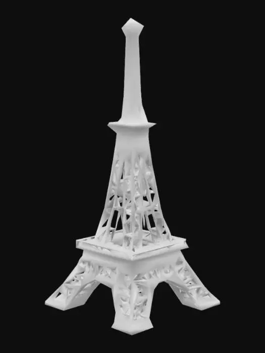 3D model for #AroundTheWorld#, Eiffel Tower