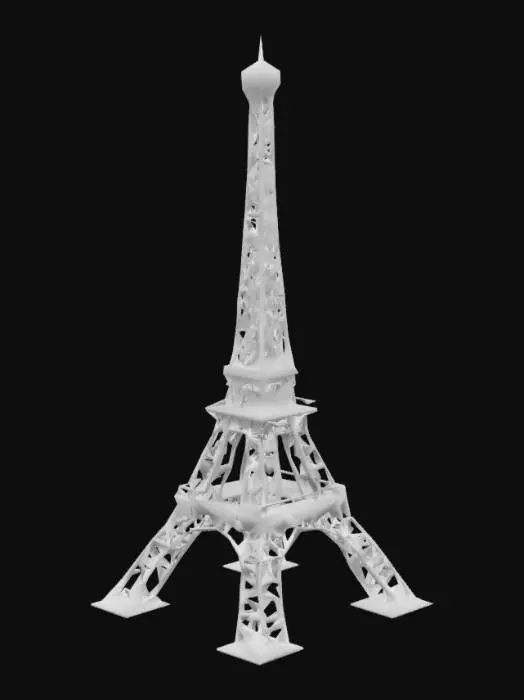 3D model for #AroundTheWorld#, [Paris], And a Eiffel Tower.