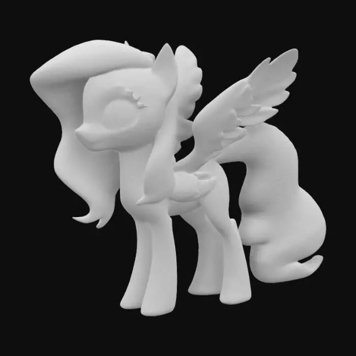 3D model for fluttershy