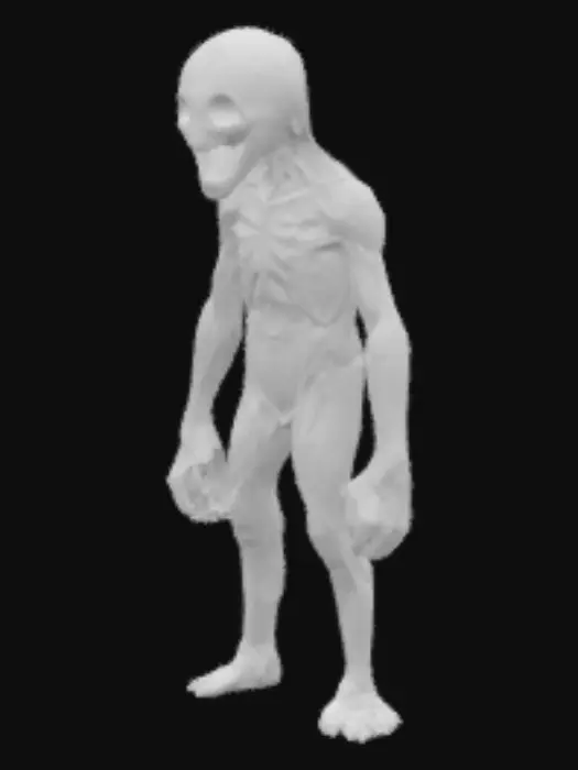3D model for Grinning horror Shadowcreature