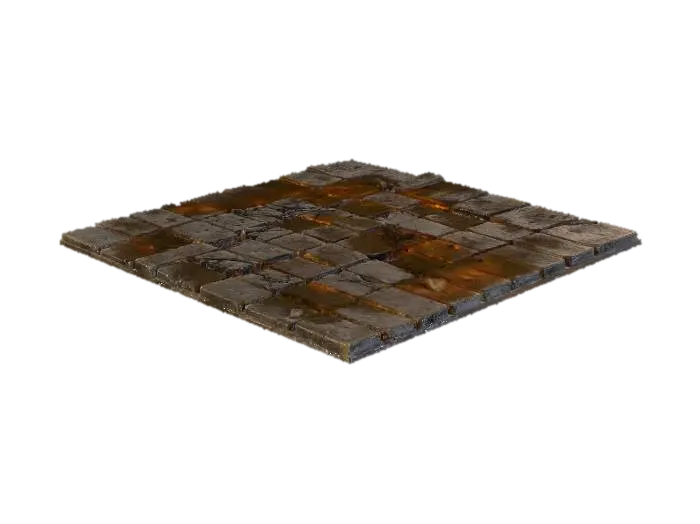the ground and floor in the dungeon-3D-Modell, KI-generiert