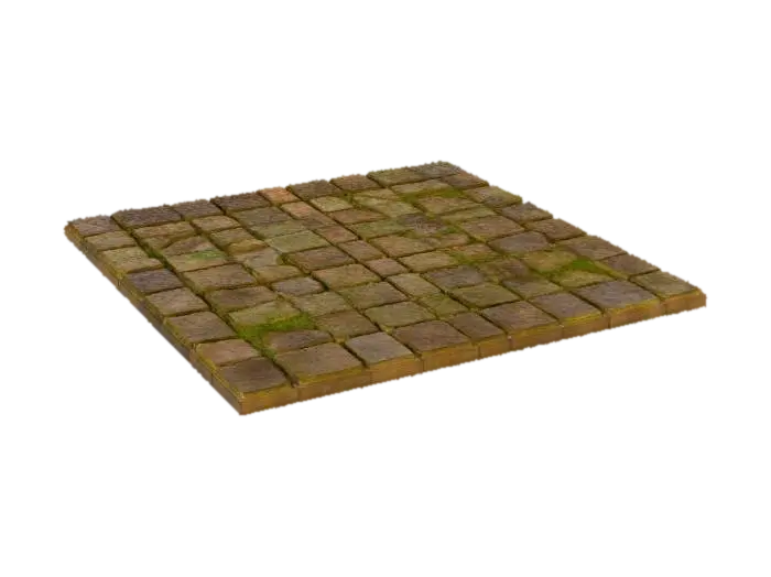 the ground and floor in the dungeon-3D-Modell, KI-generiert
