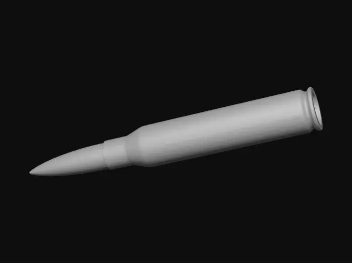 3D model for Bullet with Red Tip