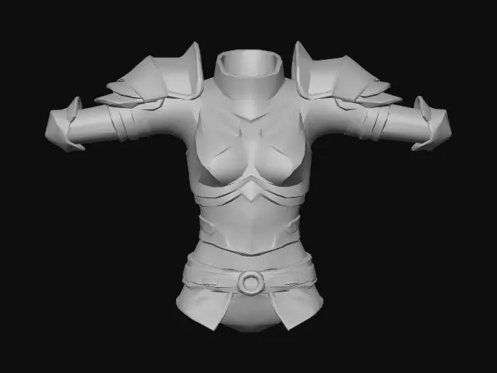 3D model for Knight's Plate Armor