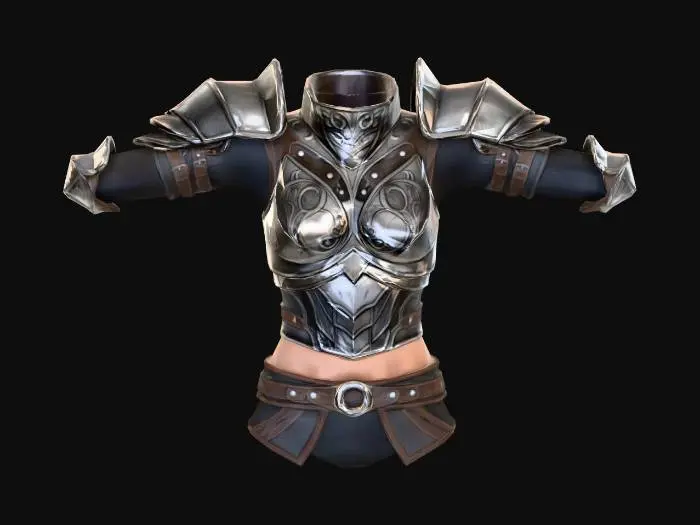 3D model for Knight's Plate Armor