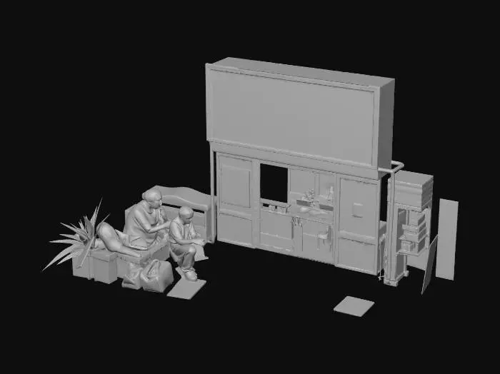 3D model for trying to be meshy prompt model to test out my internet