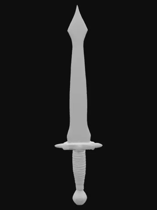 3D model for Female Knight's  Longsword Blueprint