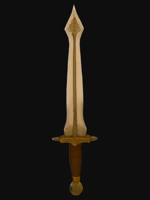3D model for Female Knight's  Longsword Blueprint