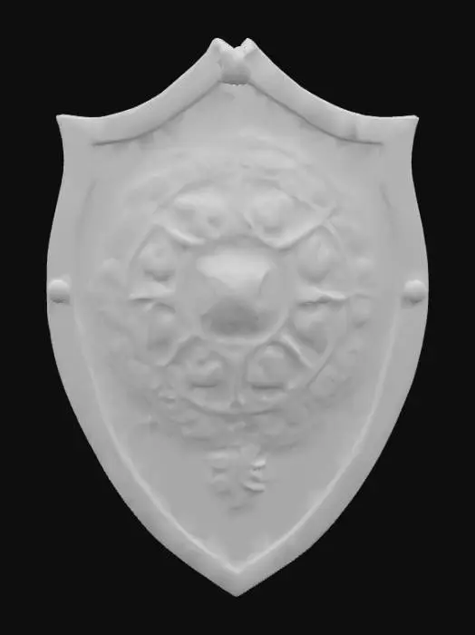 3D model for Female Knight's shield Blueprint
