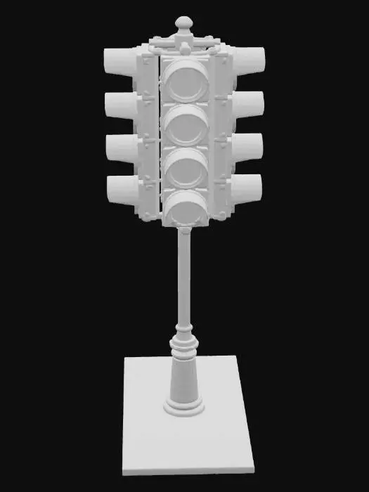 3D model for traffic lights on city streets and intersections