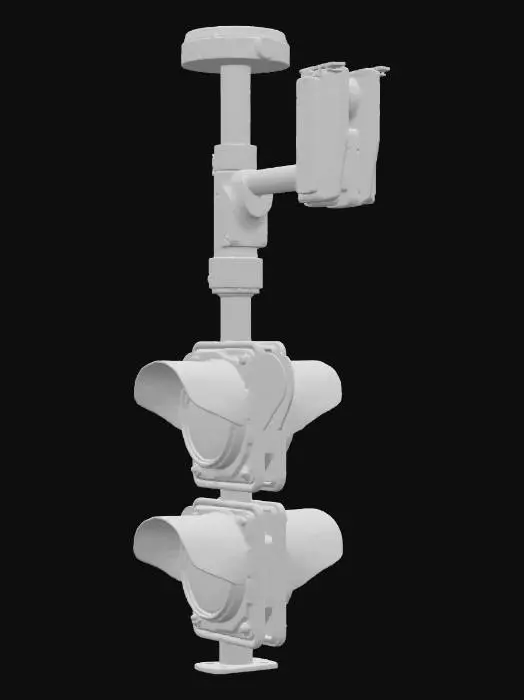 3D model for traffic lights on city streets and intersections