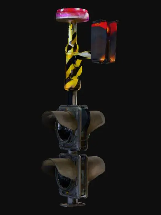 3D model for traffic lights on city streets and intersections