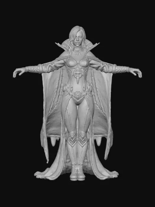 3D model for Sorceress vampiress
