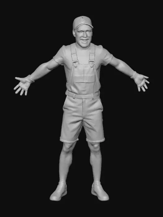 3D model for Supermario Bro  dopperganger fake version in x position