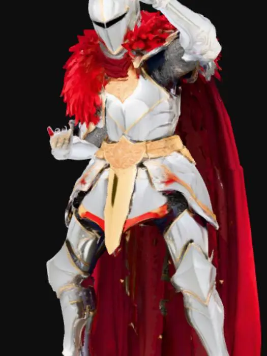 3D model for Crimson Knight Elegance Poser