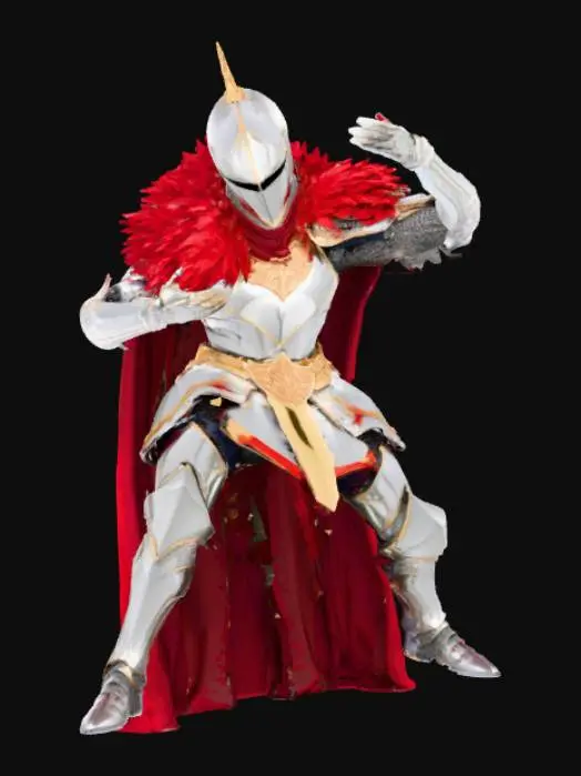 3D model for Crimson Knight Elegance Poser