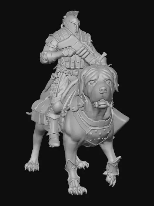 3D model for cruisade on Canine Mount rider