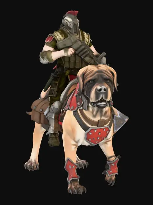 3D model for cruisade on Canine Mount rider