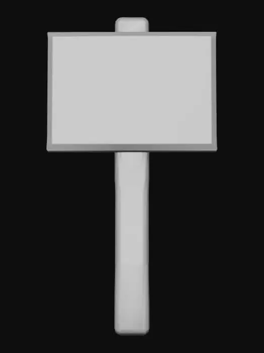 3D model for Weathered Timber Signpost