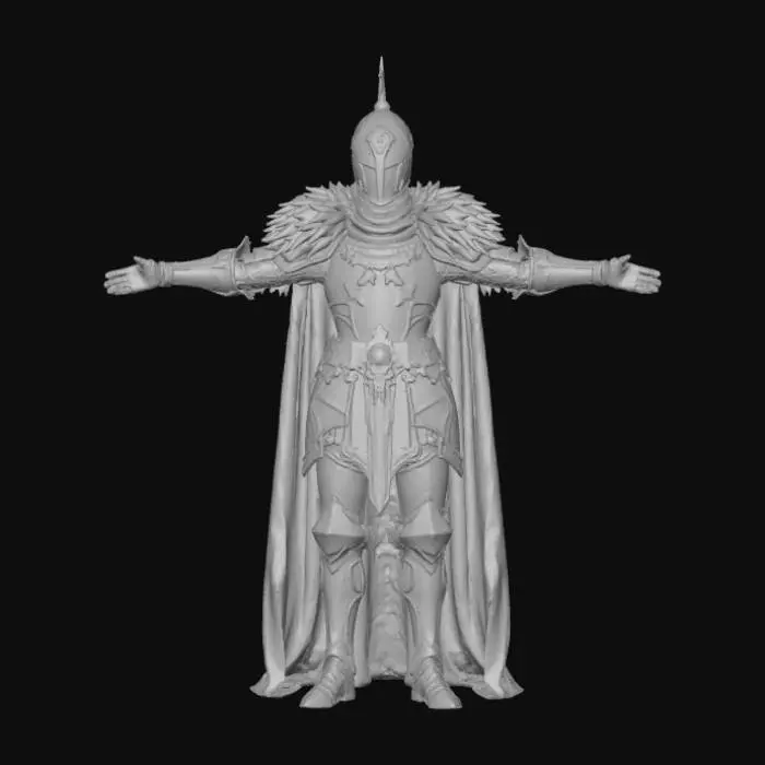 3D model for Crimson Knight Elegance Poser