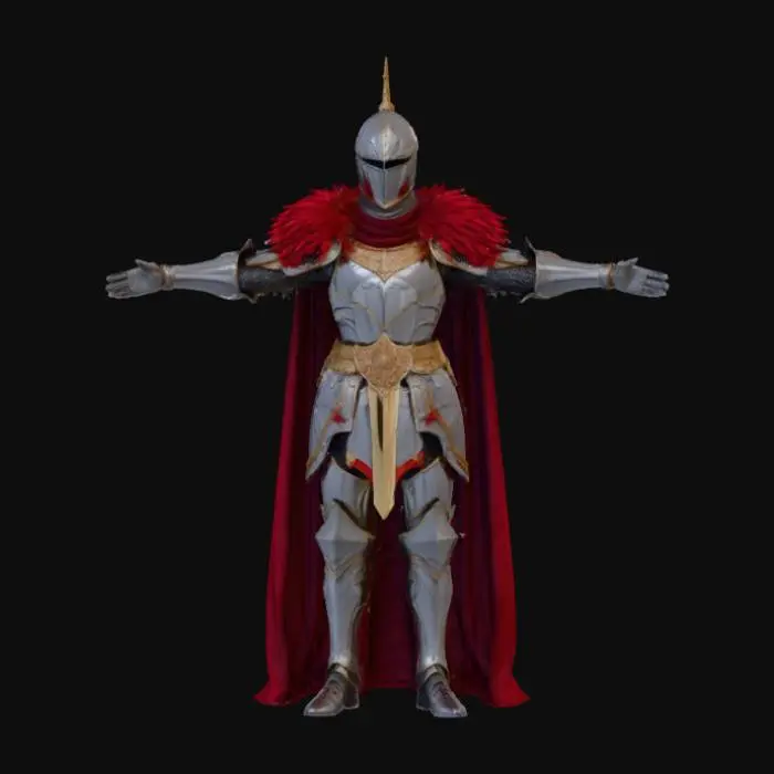 3D model for Crimson Knight Elegance Poser