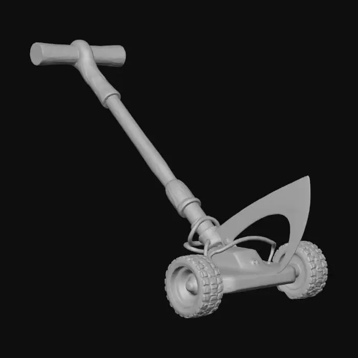 3D model for lawnmover with a scythe