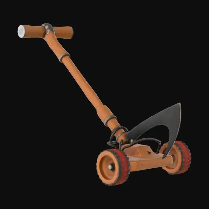 3D model for lawnmover with a scythe