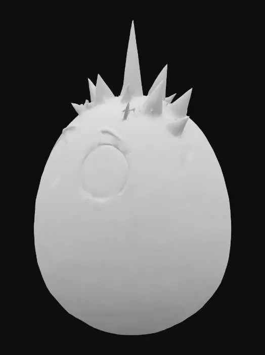 3D model for Regullar cartoon Shadow secret Egg to my roblox gatcha game with cartoon Shadow secret texture