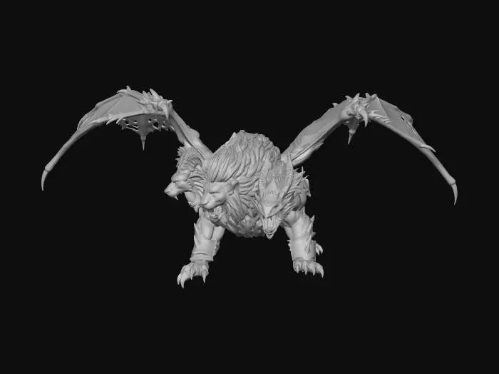 3D model for Crimson Inferno Dragon