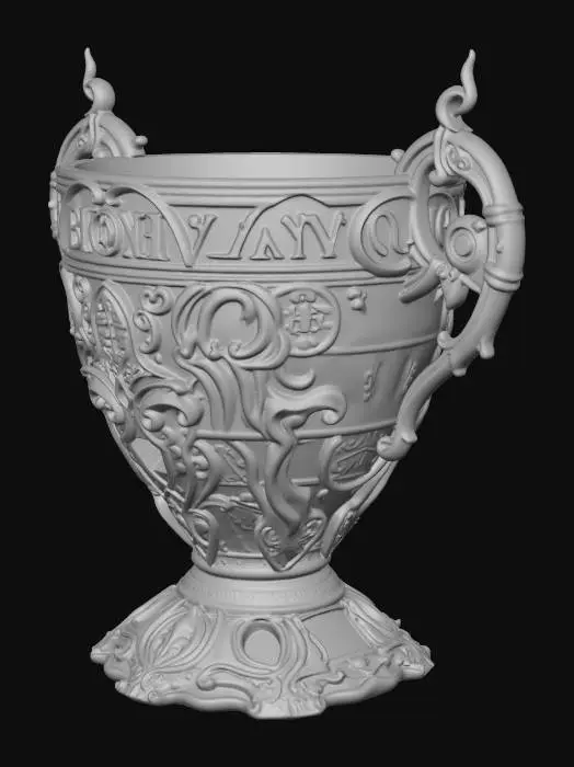 3D model for A demonic challice, high detail, sharp edges