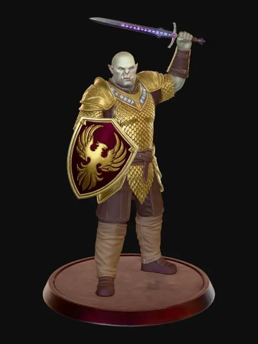 3D model for Golden Phoenix Warlord
