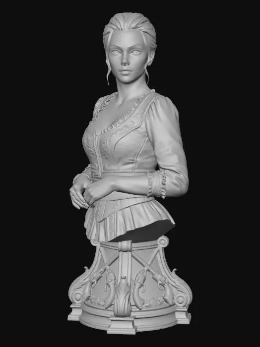 3D model for Lady of the Pistols