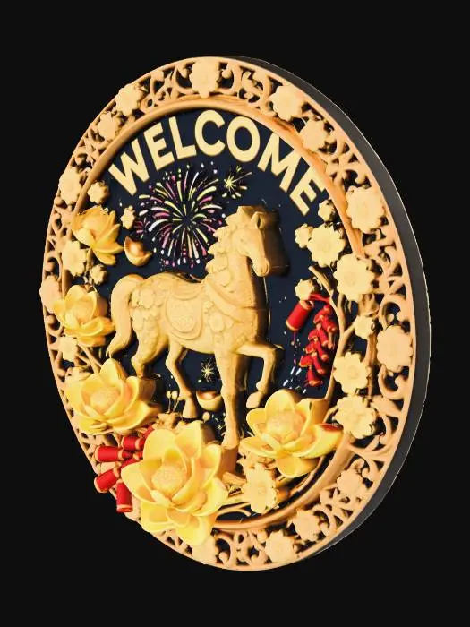 3D model for Golden Welcome Celebration