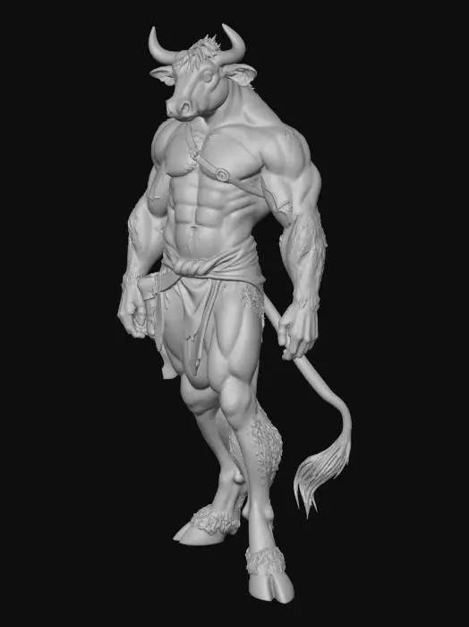 3D model for Minotaur Warrior