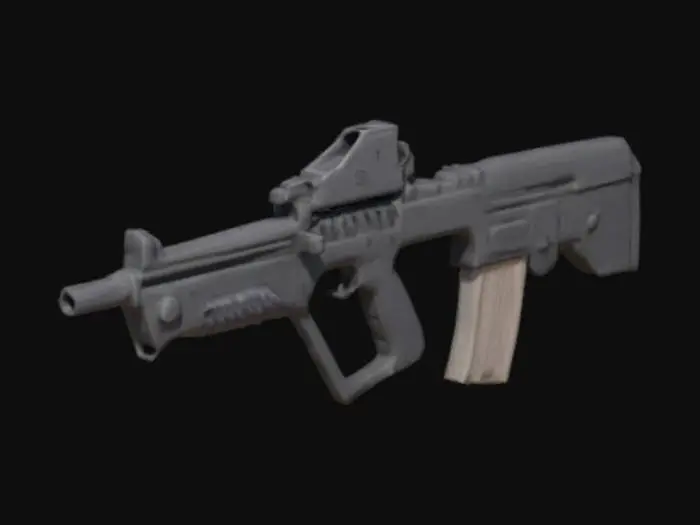 3D model for Futuristic Bullpup Rifle