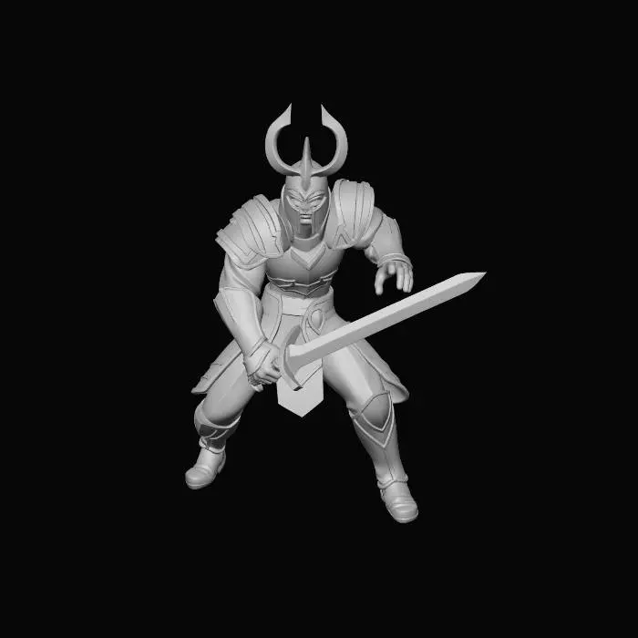 3D model for Golden Sentinel Knight