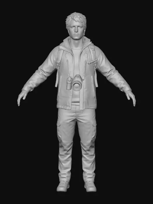 3D model for The Outstretched Photographer