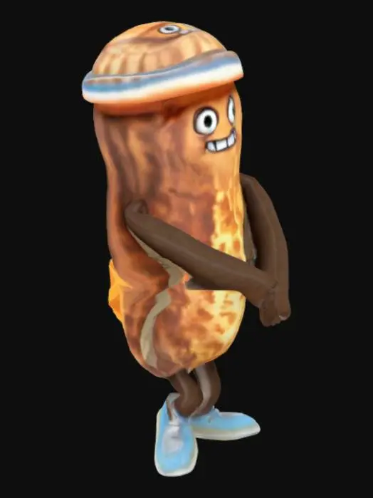 3D model for Peanut Mascot