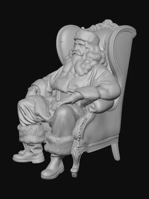 3D model for Santa's Throne