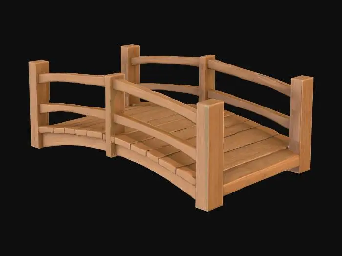 3D model for Wooden Arch Miniature