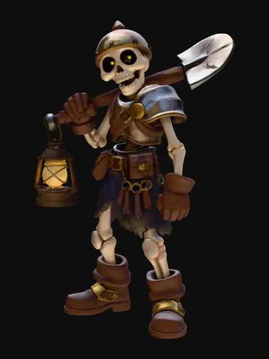 3D model for Bone Digger